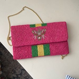 NWOT beaded bee purse